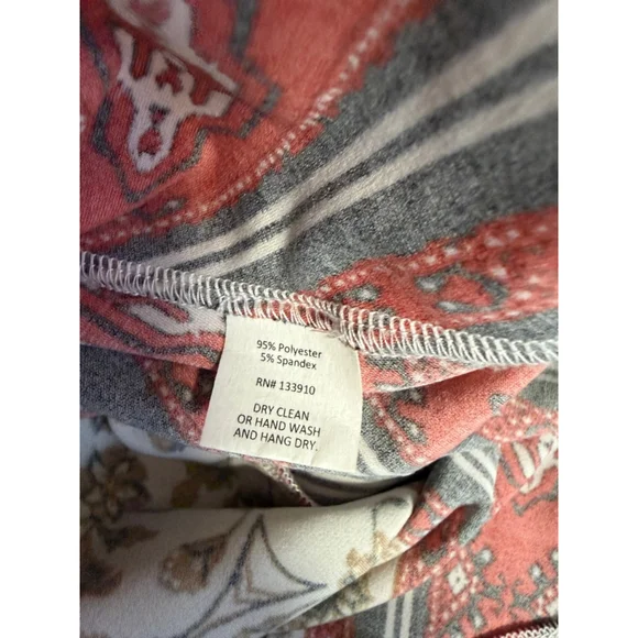 Show Me Your Mumu Mini Tunic Dress women’s XS Red Black Floral Boho Long Sleeve - Picture 13 of 16